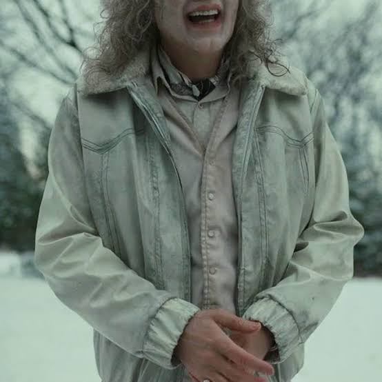 Nicolas Cage Film Longlegs Jacket with Fur Collar