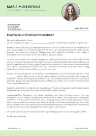 Anschreiben sozialassistentin als muster zur bewerbung um einen ausbildungsplatz im bereich sozialwesen. Bewerbung Praktikum Kindergarten