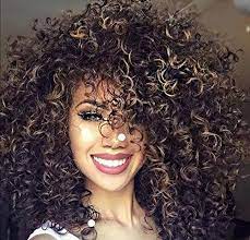 Black ombre hairstyles produce some great contrast. Amazon Com Beisd Synthetic Curly Hair Wigs For Black Women Short Afro Kinky Curly Wig With Ombre Brown Mix Blonde Wigs For Women African American Wigs Beauty