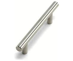 By Lowe S By Lowe S Laurey Stainless Steel Melrose Bar Cabinet Pull 12 00 Tubular Shaker Kitchen Cabinets Stainless Steel Cabinets Kitchen Cabinet Pulls