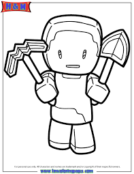 Use coloring pages to keep your child's interest in all things minecraft, without letting him play on the pc all day. Minecraft Coloring Pages Steve Coloring Home