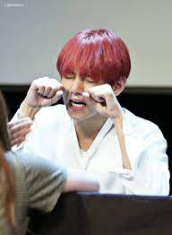 Moreover, at a different bts fansign event, kim taehyung responded to an army crying by wiping her tears and even started fake crying himself. Taehyung Fake Crying Is So Cute R Taehyung Kim Taehyung Bts V