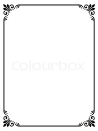 Stock Vector Of Simple Ornamental Decorative Frame Frame Decor Borders For Paper Page Borders Design