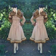 Collectif Pearl Coat Miss Victory Violet