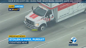 Hi all, i will be towing my 2011 toyota prius about 1k miles this weekend on a uhaul car hauler. U Haul Chase Stolen Vehicle Suspect Arrested After Fiery Chase Across Los Angeles Orange County Abc7 Los Angeles