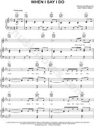 Matthew West When I Say I Do Sheet Music In Eb Major Transposable Download Print Sheet Music Matthew West Music