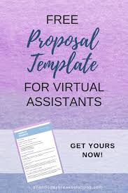 A virtual assistant provides various services to entrepreneurs or businesses from a remote location. Free Proposal Template Virtual Assistant Jobs Virtual Assistant Business Virtual Assistant