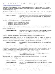 Parallel structure means using the same pattern of words to show that two or more ideas have the same level of importance. Lesson Parallelism Pdf Phrase Verb