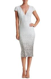 Free Shipping And Returns On Dress The Population Cece Sequin Midi Dress At Nordstrom Com Snow White Sequins Fade Sequin Midi Dress Women Wedding Guest Dresses
