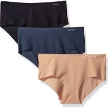 Calvin Klein Womens 3 Pack Invisibles Hipster Panty