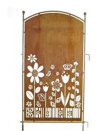 Entspricht der garten robust paravent der qualitätsstufe, die ich als käufer in dieser preisklasse cm haben möchte? Metall Sichtschutz Rostig Mit Blumengarten Motiv 70cm X 140 Cm