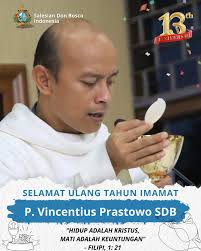 Tim Pastores, DPP, dan segenap umat mengucapkan, ✨ Selamat Ulang Tahun  Imamat ke-3! Romo Ignas✨ Tiga tahun melayani dengan kasih, setia dalam doa,  dan penuh sukacita dalam panggilan. Terima kasih Tuhan atas