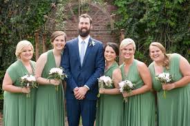 Groom With Bridesmaid Green Bridesmaid Dress Navy Suit For Groom Green Bridesmaid Dresses Bridesmaid Dresses Green Bridesmaid