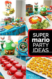 Super Mario Birthday Party Ideas Super Mario Bros Birthday Party Mario Birthday Party Super Mario Party