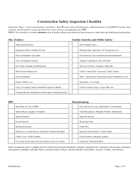 2.6 employees instructed in safe/proper use? Construction Safety Inspection Checklist Free Download