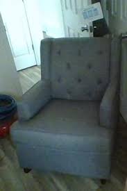 This rocker comes with removable rocker legs that converts into a traditional armchair when the contrasting natural rustic legs are switched with the. Baby Relax Bennet Transitional Wingback Rocker Chair Gray Walmart Com Walmart Com