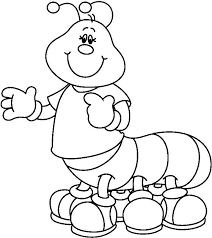 Lindo Gusano Vestido Animalitos Para Colorear Dibujos De Animales Dibujos Para Colorear