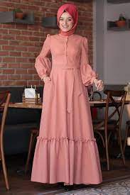 Zehrace Tesettur Balon Kol Elbise Modelleri Moda Stilleri Basortusu Modasi Elbise Modelleri