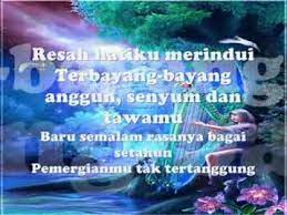 Anda mengetahui judul dan nama penyanyi. Di Sudut Kamar Hatiku Jamal Abdillah Lirik Youtube