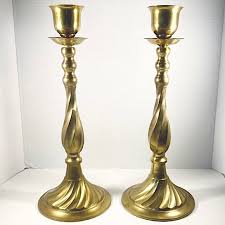 While candle holders traditionally came in neutral or brass tones, that isn't the case anymore. Vintage Accents Pair Of Very Large 5 Brass Candlestick Holders Poshmark