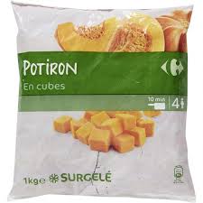 Potiron En Cubes Carrefour Potiron Cubes Sachet