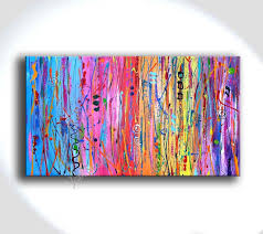 Jean Sanders 140x80cm Bild Gemalde Blau Bunt Pink Lila Rot Orange Gelb Grun Abstrakt Quer O H In 2020 Canvas Painting Tutorials Wall Art Painting Abstract Painting