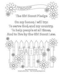 * this is a digital purchase: Daisy Scout Promise Coloring Pages Girl Scout Pledge Coloring Page Girl Scouts Stuff Daisy Girl Scouts Girl Scout Daisy Activities Girl Scout Promise