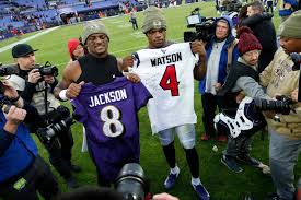 It's hardly a secret that the former first rounder isn't happy with houston's front office, but watson took it dope pic!💯, watson replied to the instagram photo of himself wearing a jersey of 49ers legend joe montana. Deshaun Watson Is Right The New Nfl Jersey Swap Rule Is Silly