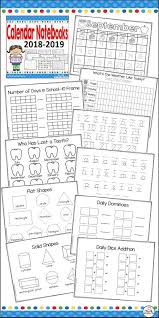 Interactive Calendar Notebooks For Kindergarten And First Grade 2020 2021 Interactive Calendar Calendar Notebook Student Calendar