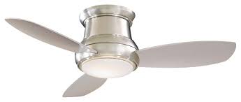 Mounts to flat or sloped ceilings. Minka Aire F518l Bn Concept Ii Led Brushed Nickel 44 Flush Mount Modern Ceiling Fan With Remote Brushed Nickel Led Light Buy Online In Dominica At Dominica Desertcart Com Productid 46961956