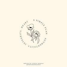 Simple And Illustrated Logo For A Wedding Planning Small Business Logo Design Circle Flower Hand Drawn Desi Floral Logo Design Shop Logo Design Logo Design