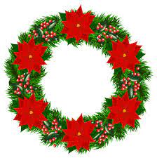 Rossijskij Servis Onlajn Dnevnikov Christmas Drawing Christmas Wreath Clipart Christmas Wreaths