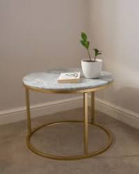 Nightstand mirto round nightstand with glass top and white tips best mirrored night stands for bedroom small storage awesome metal and cool modern small bed side table offer sturdy transparent. Marble Round Coffee Table Tables For Sale Ebay