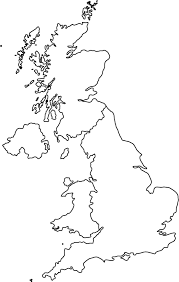 Find the outline map of united kingdom displaying the major boundaries. United Kingdom Outline Map England Map World Map Outline Map Of Great Britain