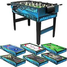A Foosball Combo Game Table With Other Games Can Help You Economize On Space Want Foosball Air Hockey Pool Multi Game Table Table Games Multi Game Tables
