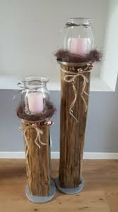 Demnach erwirbst du mit dieser dekoration nicht nur ein handgemachtes unikat, sondern tust auch noch gutes für die umwelt. Leuchter Saule Kerzen Holz Dekoration Windlicht Holzbalken In Bayern Waldkraiburg Ebay Kleinanzeige Dekoration Kerzenstander Holz Laternen Deko Weihnachten