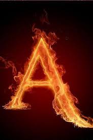 Letter A A Pinterest Huruf Api Gambar Grafit