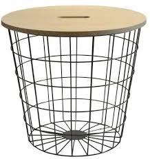 Urban Shop Wire Storage Table With Removable Wooden Top Multiple Colors Walmart Com Wooden Tops Wire Storage Table Storage