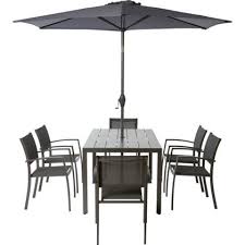 Halden 6 Seater Metal Garden Furniture Set Collect In Store Homebase Metal Garden Furniture Garden Furniture Sets Chairs For Small Spaces