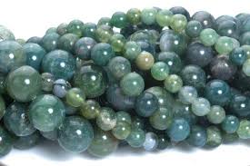 Natural Moss Agate Beads Green Moss Agate Gemstone Beads Etsy Agate Beads Gemstone Beads Wholesale Green Bead