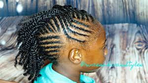 Easy Braided Mohawk Hair Type 3c 4c Children S Natural Hair Care Youtube