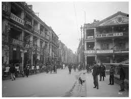 Hong Kong China Street View With Residential And Commercial Buildings And Rickshaws Lubeck Oswald In 1911 Universitatsbiblioth Hong Kong Street View Photo