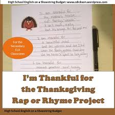 C ough and b ough. I M Thankful For The Thanksgiving Rap Or Rhyme Ms Dickson S Class