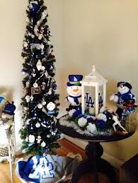 Skinny Dodger Tree Dodgers Girl Blue Christmas Dodgers