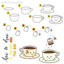 Tea Cup Doodles Drawing Tutorials For Beginners Drawing Tutorial Easy Cute Doodles