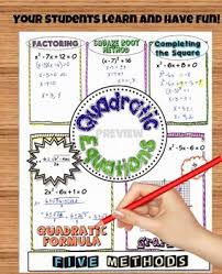 Solving Quadratic Equations Fun Notes Doodle Pages For Distance Learning Packet In 2020 Solving Quadratic Equations Quadratics Solving Quadratics