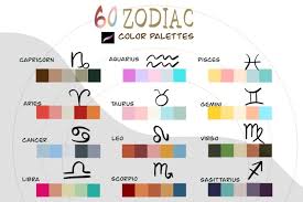 Color for cancer zodiac sign: Zodiac Procreate Colors Palette 60 Colors 1249437 Procreate Palettes Design Bundles