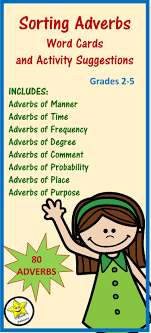 However, their usage is a bit more complex, so we will examine those in a separate section. Includes Adverbs Of Time Place Manner Degree Comment Probability Place Purpose And Frequency Al Adverbs Word Cards Comparative And Superlative Adverbs