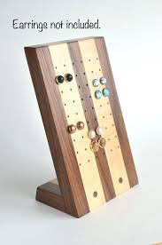 Stud Earring Holder Earring Storage Jewelry Organizer Wood Etsy Jewellery Storage Earring Storage Stud Earrings Holder