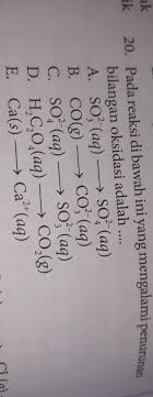 Maybe you would like to learn more about one of these? Pada Reaksi Dibawah Ini Yang Mengalami Penurunan Bilangan Oksidasi Adalah Brainly Co Id